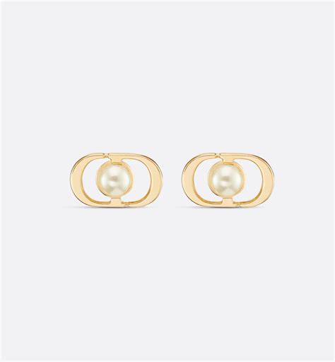 dior ピンクゴールド|Petit CD Jolie Mini Stud Earrings Gold.